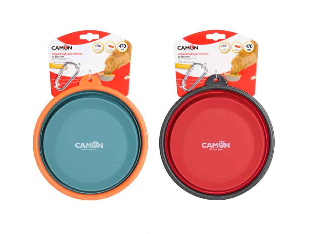 Comedero de silicona plegable para viajes de CAMON