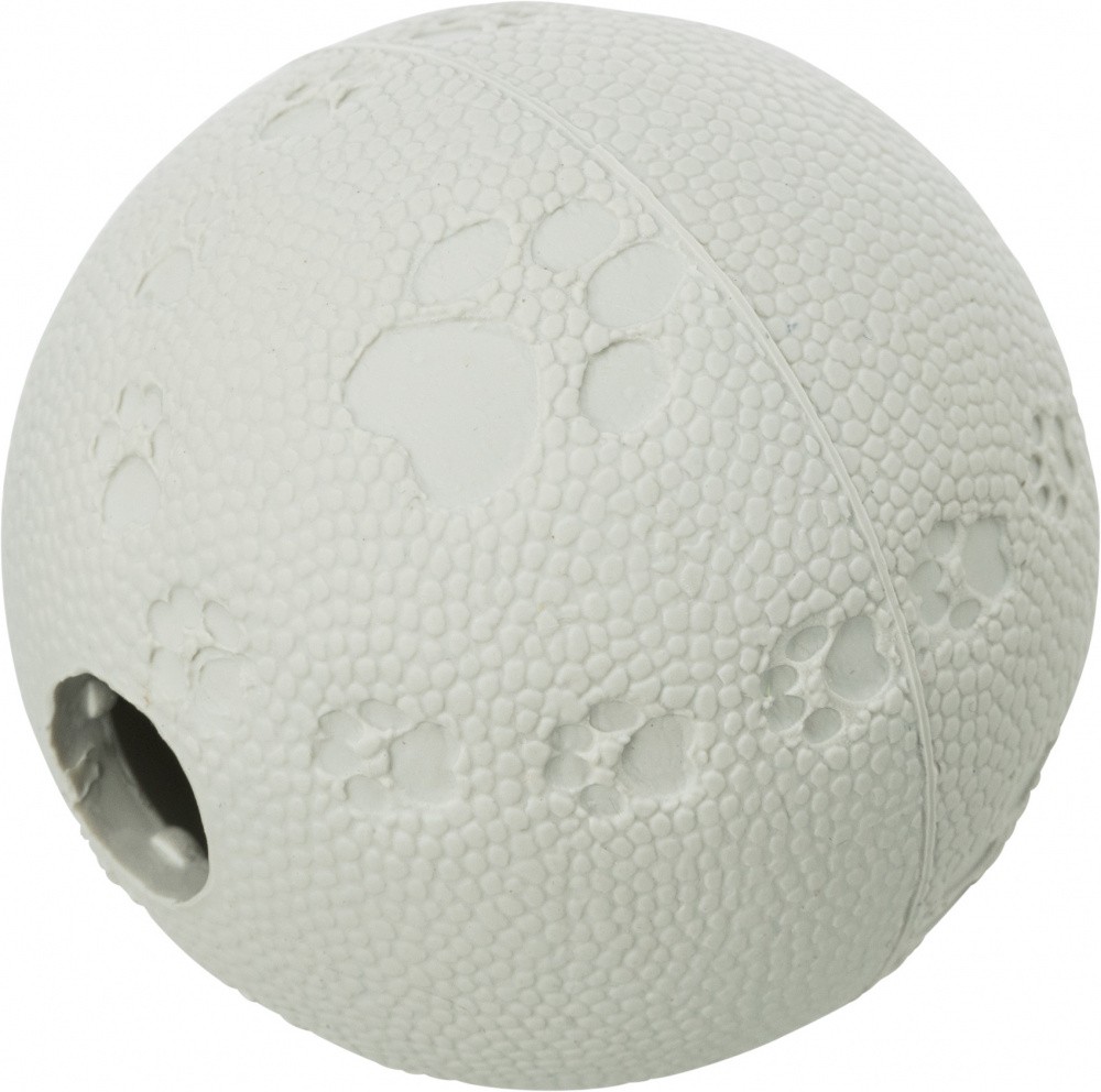Pelota de caucho dispensadora de snacks