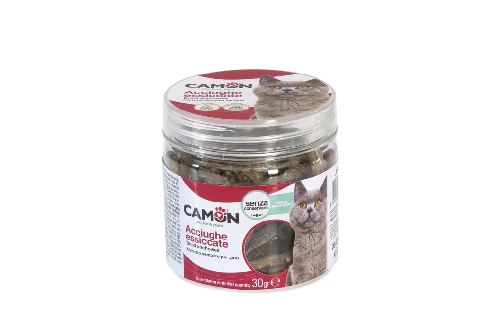 Snack para gato, anchoas desecadas