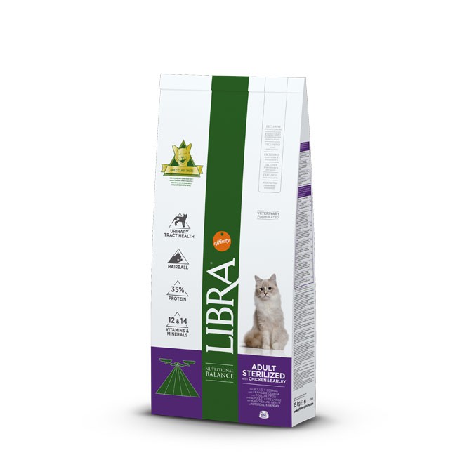 Pienso para gatos esterilizados Libra de pollo