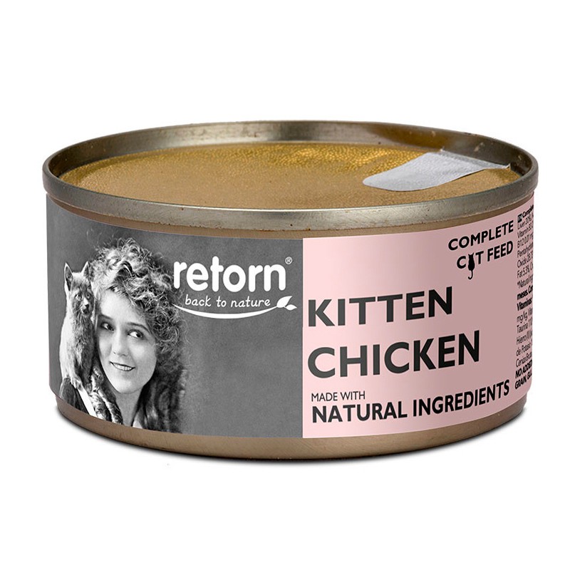 Lata para gato RETORN kitten de pollo