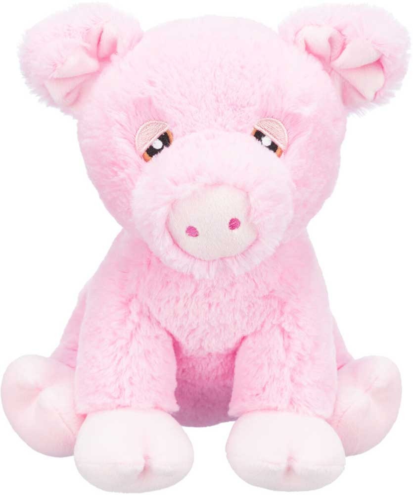 Juguete para perro, peluche cerdito rosa