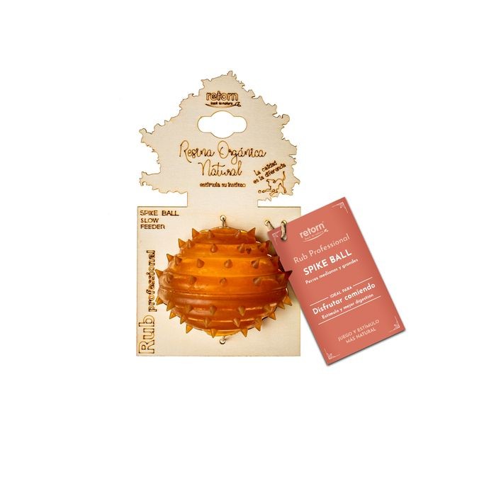 Rub Spike Ball de Resina Orgánica Natural para perro