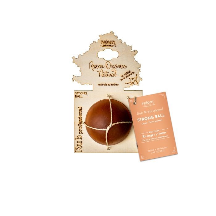 Rub Strong Ball Large de Resina Orgánica Natural para perro