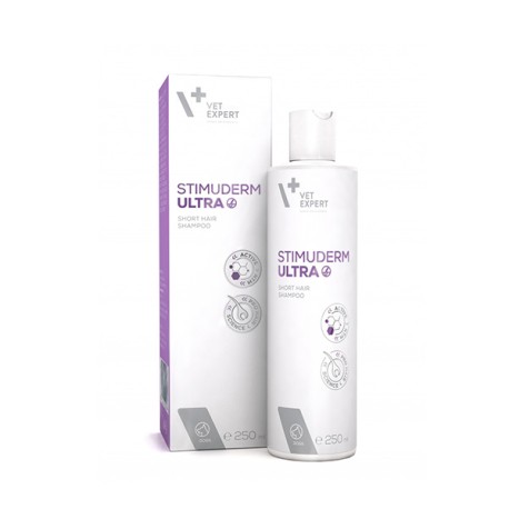 Stimuderm Ultra champú para perro de pelo corto de VetExpert