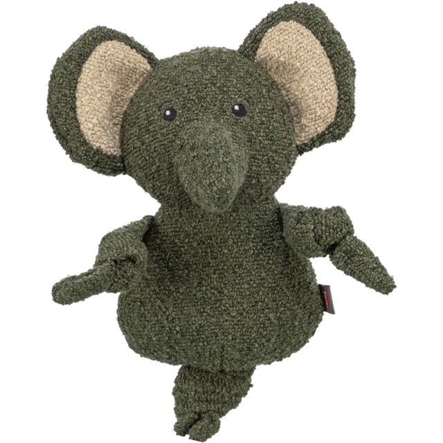 Juguete para perro, peluche elefante verde