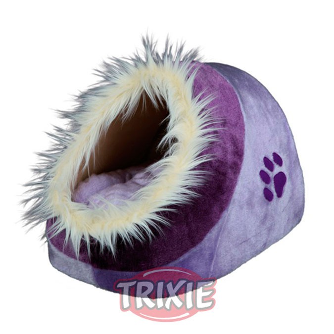 Cuna para gato con funda de peluche y cojín reversible modelo Minou