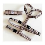 Collar galgo en tela loneta modelo cuadros marones - Imagen 3