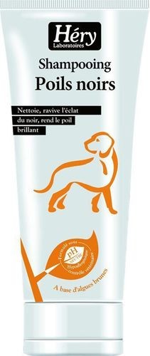 Champú para perros  pelo negro