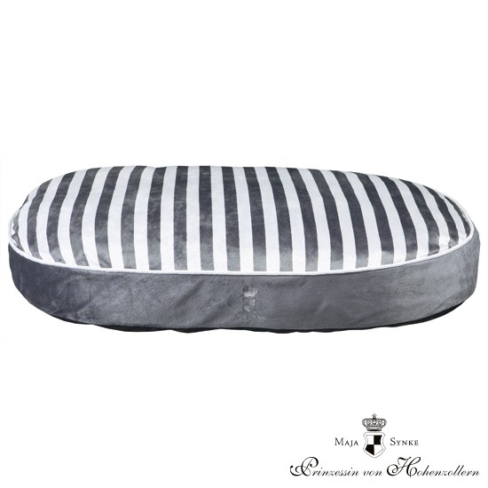 Cama para perro ovalada My Prince color gris