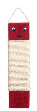 Rascador para gatos poste simple rojo