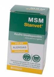 M.S.M. azufre biodisponible para perros y gatos