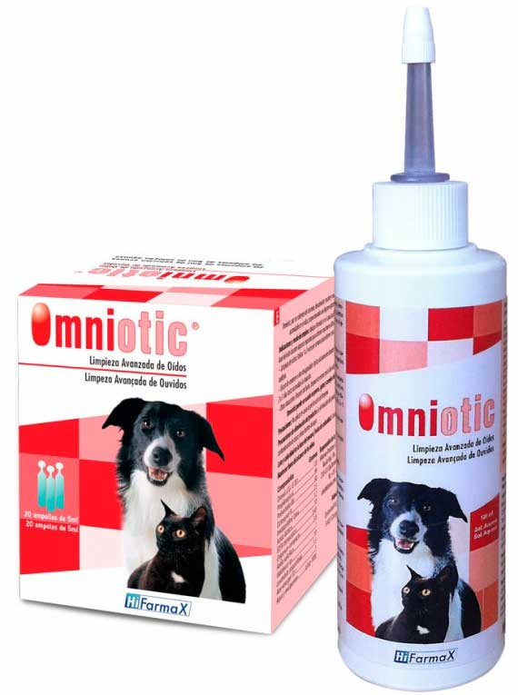 OMNIOTIC limpiador del canal auditivo del perro y gato