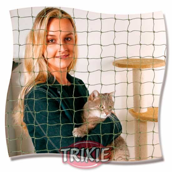 Red de protección de ventanas para gato