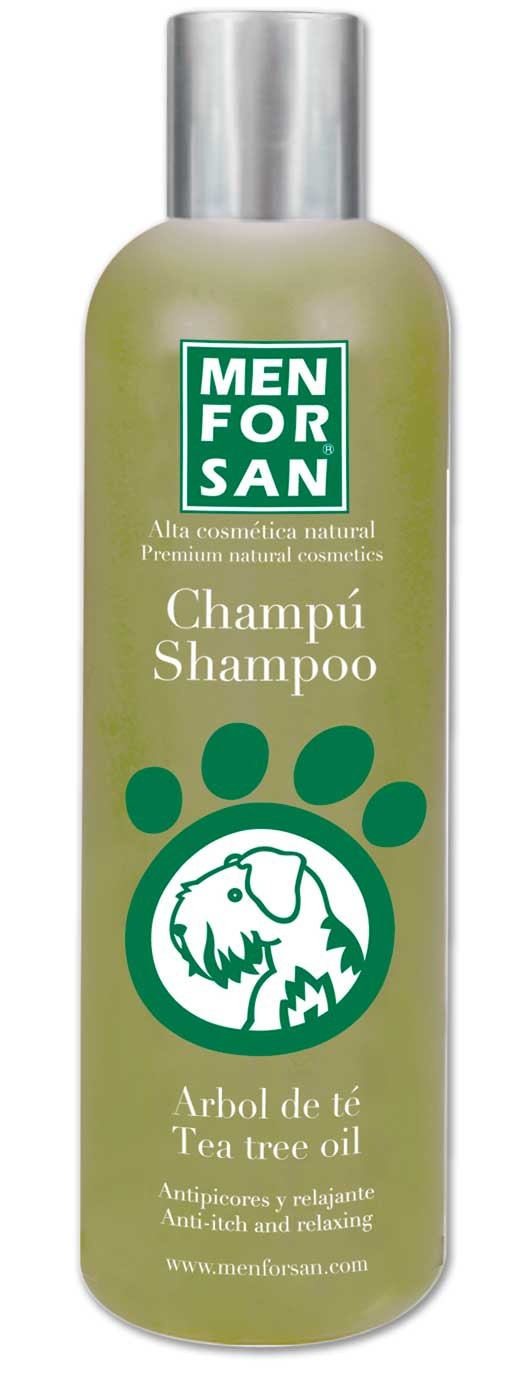 Champú para perro con aceite de árbol de té de MENFORSAN