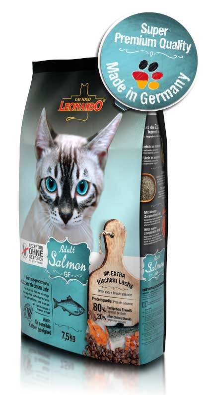 Pienso para gatos LEONARDO salmón sin cereales