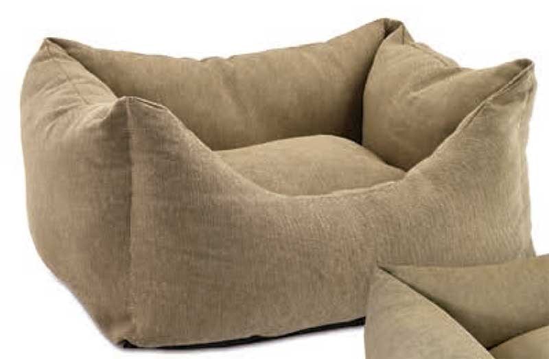 Cuna para perros en fibra camel