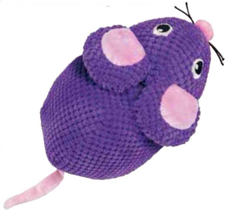 Juguete para gatos ratón tejido