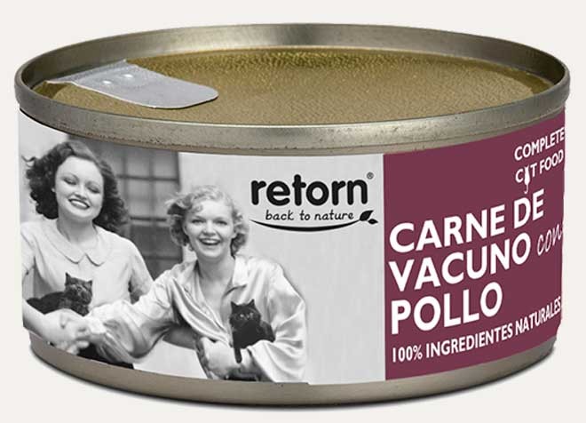Lata para gato RETORN de vacuno y pollo
