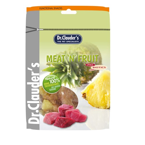 Snacks para perro de pollo y piña del Dr Clauders