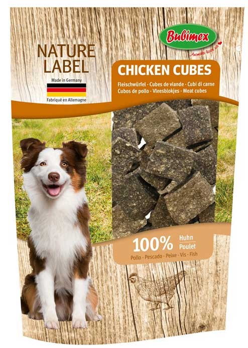 Snack para perro cubitos de pollo de Bubimex